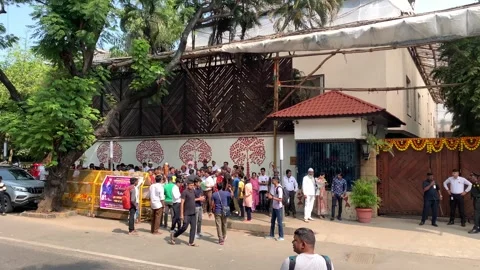 Bachchan bungalow Jalsa Stock Footage 252801063