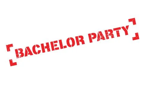 Bachelor Party rubber stamp Stock Illustration