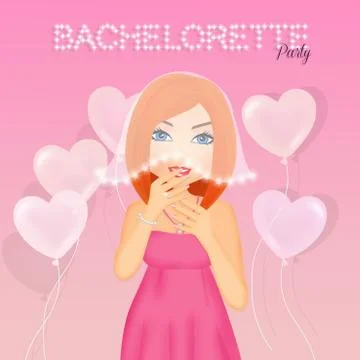 Bachelorette party Stock Illustration