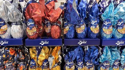 Baci Perugina Easter eggs Stock Photos