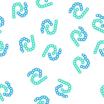 Bacillus anthracis color icon vector isolated illustration Stockillustratie