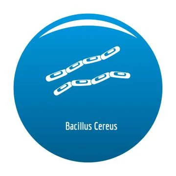 Bacillus cereus icon blue vector Stock Illustration