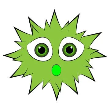 Bacillus on white background Stock Illustration