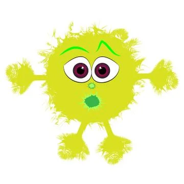 Bacillus on white background. Vector illustartion Stock Illustration