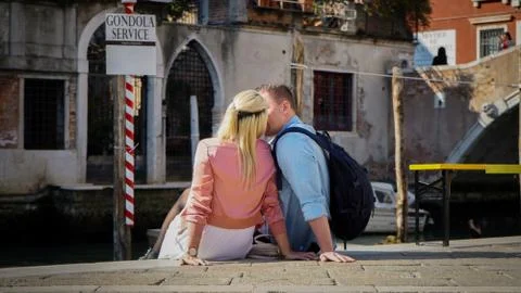 Bacio-venezia Foto stock