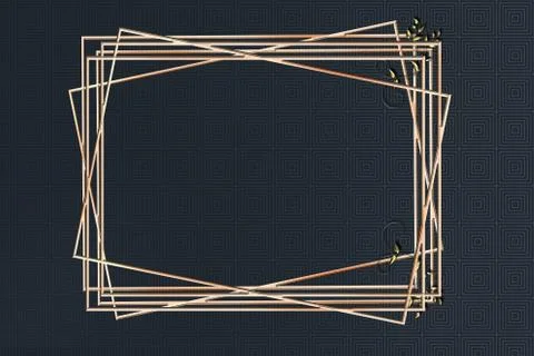 Back abstract frame with pattern Stock Illustration