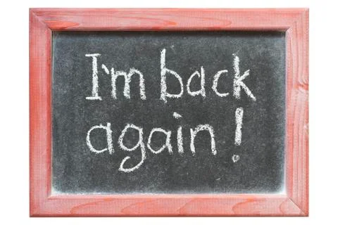 Back again Stock Photos