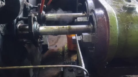 Back and forth motion of a steam engine Stock Footage 309212371