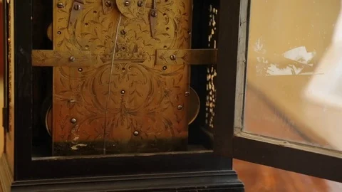 The back of a antique watch Stock Footage 84546317