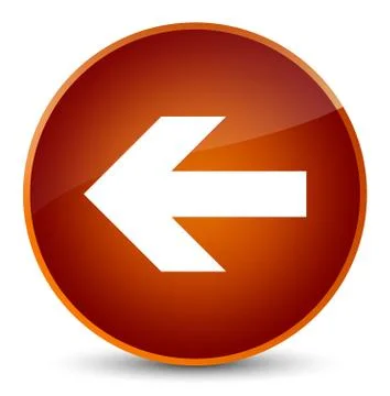 Back arrow icon elegant brown round button Illustrazione stock