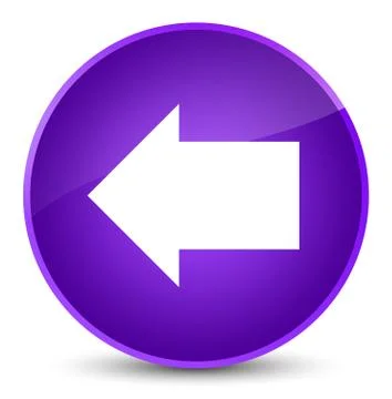 Back arrow icon elegant purple round button Stock Illustration