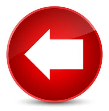 Back arrow icon elegant red round button Stock Illustration