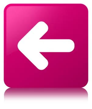Back arrow icon pink square button Stock Illustration