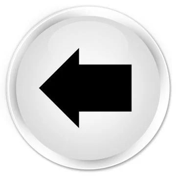 Back arrow icon premium white round button Stock Illustration
