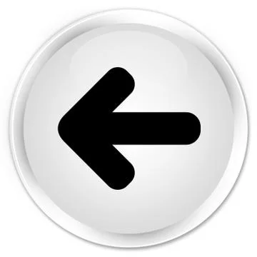 Back arrow icon premium white round button Stock Illustration