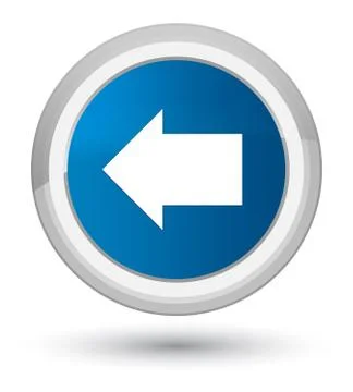 Back arrow icon prime blue round button Stock Illustration