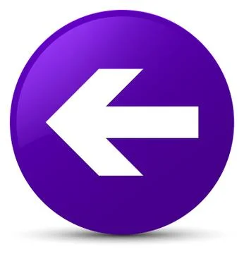 Back arrow icon purple round button Stock Illustration