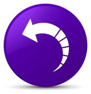 Back arrow icon purple round button Stock Illustration