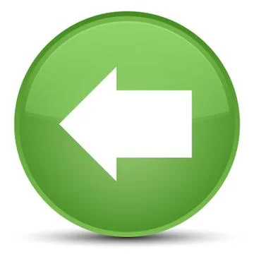 Back arrow icon special soft green round button Stock Illustration