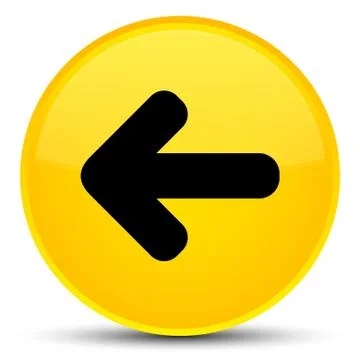 Back arrow icon special yellow round button Stock Illustration