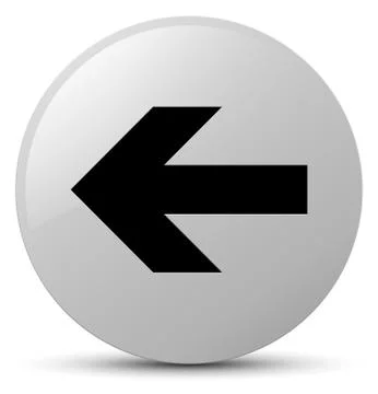 Back arrow icon white round button Stock Illustration