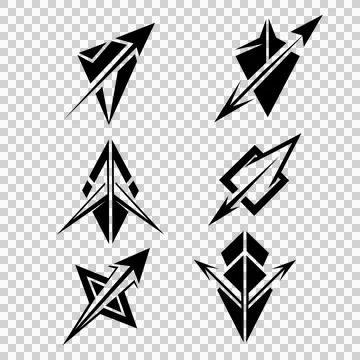 Back arrow logo Stock Illustration