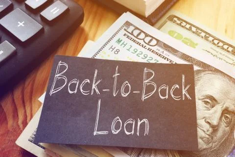 Back-to-Back Loan is shown on the conceptual photo Stock Photos