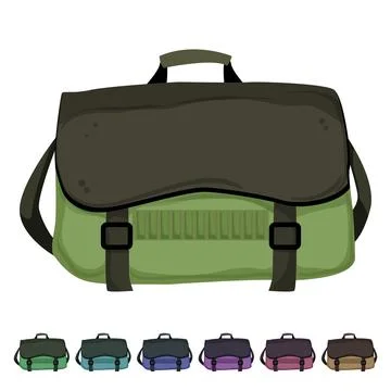 Back bag camp cartoon vector graphic Illustrazione stock