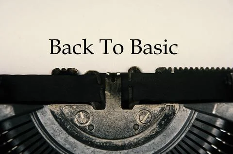 Back To Basic, back to basic concept image symbolizing a disciplined return.. Stock Photos