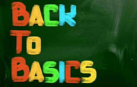 Back to basics concept Stock Illustration