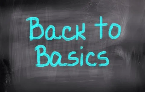Back to basics concept Illustrazione stock