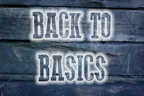 Back to basics concept Stock Illustration