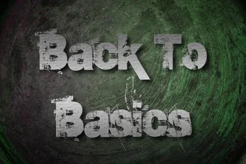 Back to basics concept Stock Illustration