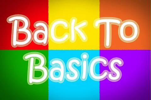 Back to basics concept Stock Illustration