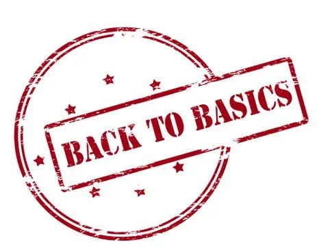 Back to basics Illustrazione stock