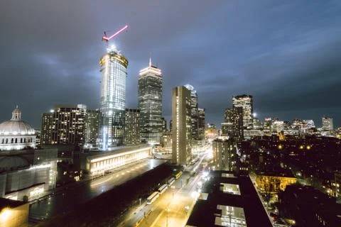 Back Bay cityscape 库存照片