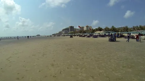 Back Beach Timelapse Vietnam Video stock 45593194