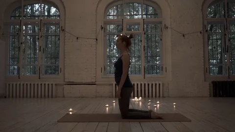 Back bends Stock Footage 92127940