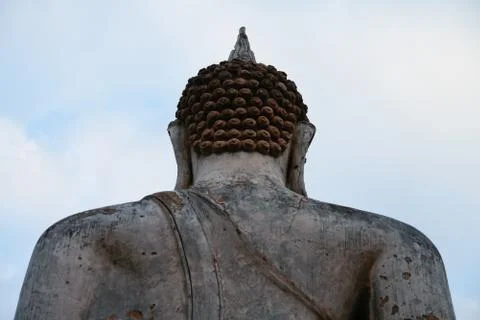 Back a big buddha Stock Photos