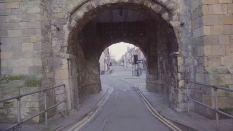 The Back Of Bootham Bar York Stock Footage 242707093