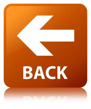 Back brown square button Stock Illustration