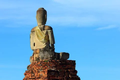 Back of the buddha Stock Photos