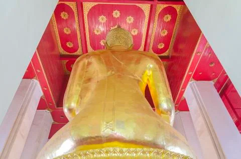 Back of Buddha statue Stock-Fotos