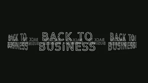 Back to Business Animation HD Resolution Stock Footage 159448686