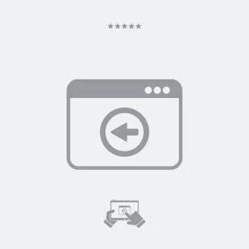 Back button Stock Illustration