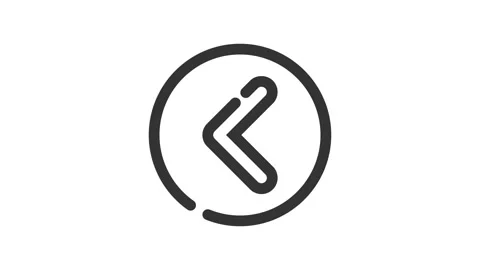 Back Button on white background, animate... | Stock Video | Pond5