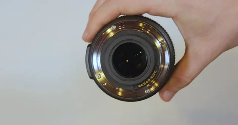 Back of Camera (DSLR) Lens Close Up in 4K Vidéo 51460473