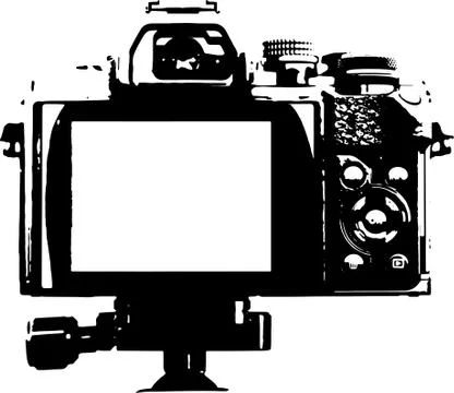 Back of a camera - Illustration Stock Illustration