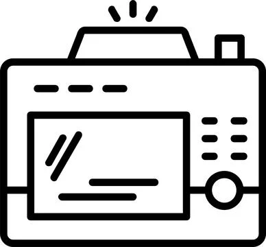 Back Camera Line Icon Design Stock Illustration