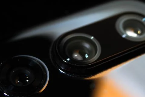 Back cameras for smartphone or cell phone Stock Photos